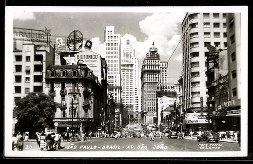 Cartolina san paolo sao - paolo,, av.