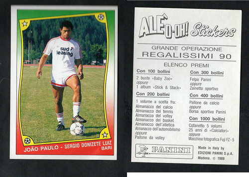Figurina panini alè oh - panini, o-oh